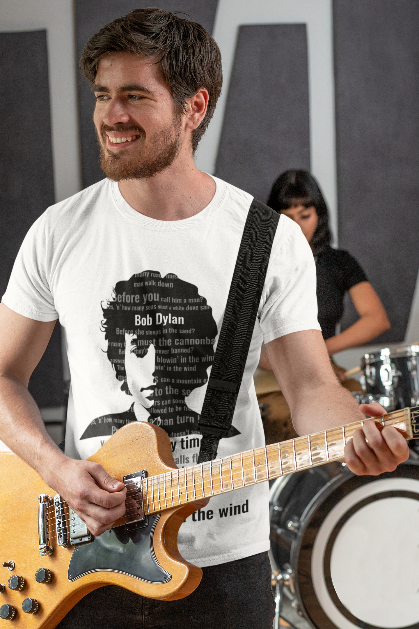 Bob Dylan Half Sleeves Unisex T-shirt