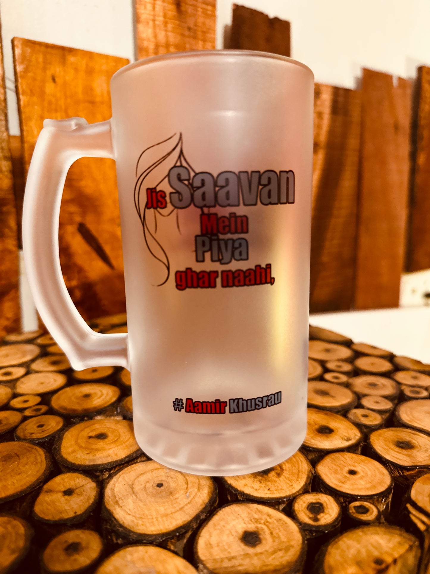 Aag Lage Us Saavan Ko Beer Mug